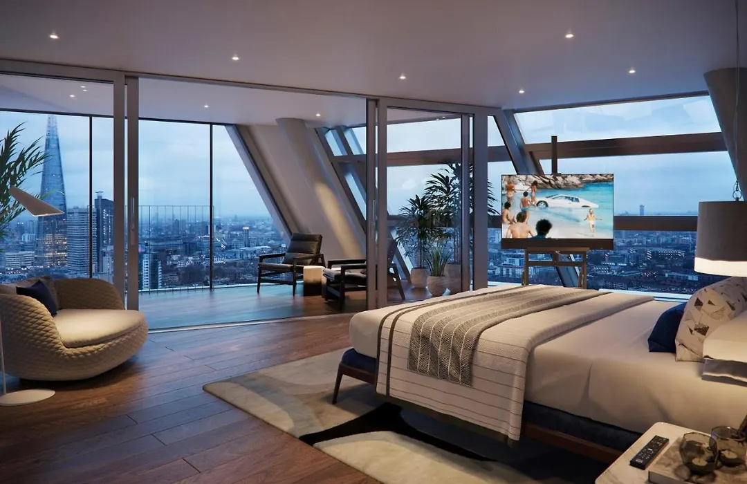 Penthouse with City Skyline View