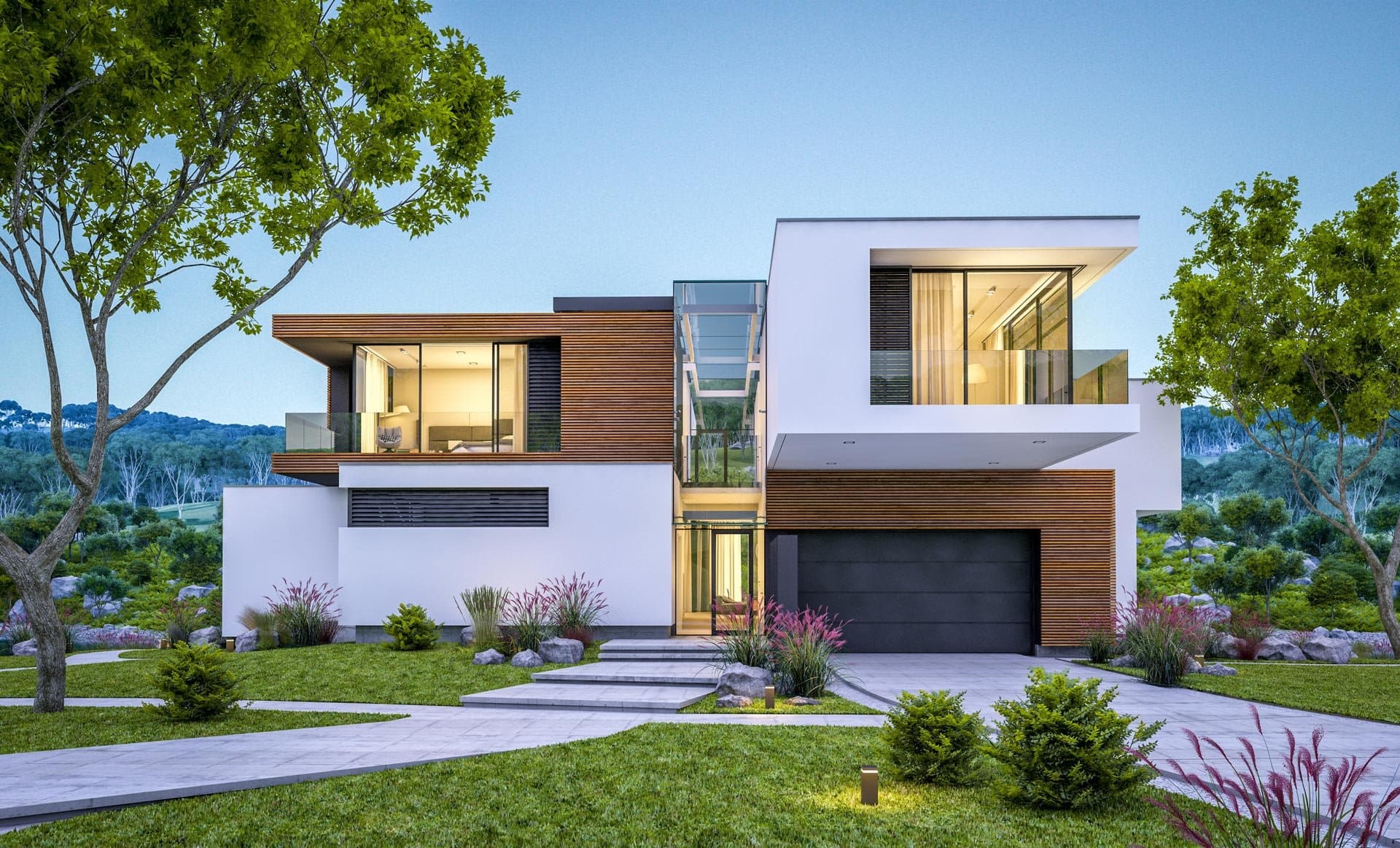 Modern home exterior